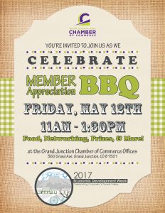 Grand Junction Area Chamber of Commerce 2017 Membership BBQ Invitation