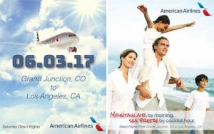 American Airlines Grand Junction to LA flights begin June 3, 2017
