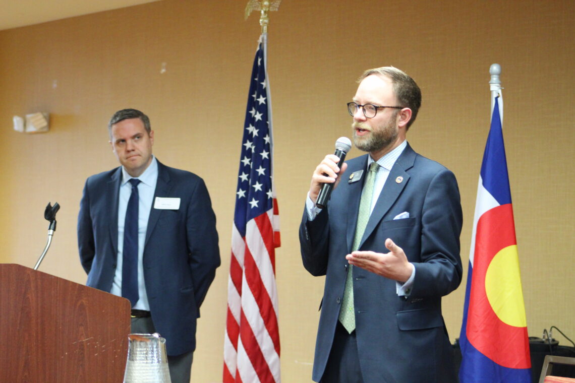 Representative Matt Soper speaks at the 2022 Legislative Wrap Up event