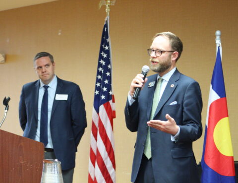 Representative Matt Soper speaks at the 2022 Legislative Wrap Up event