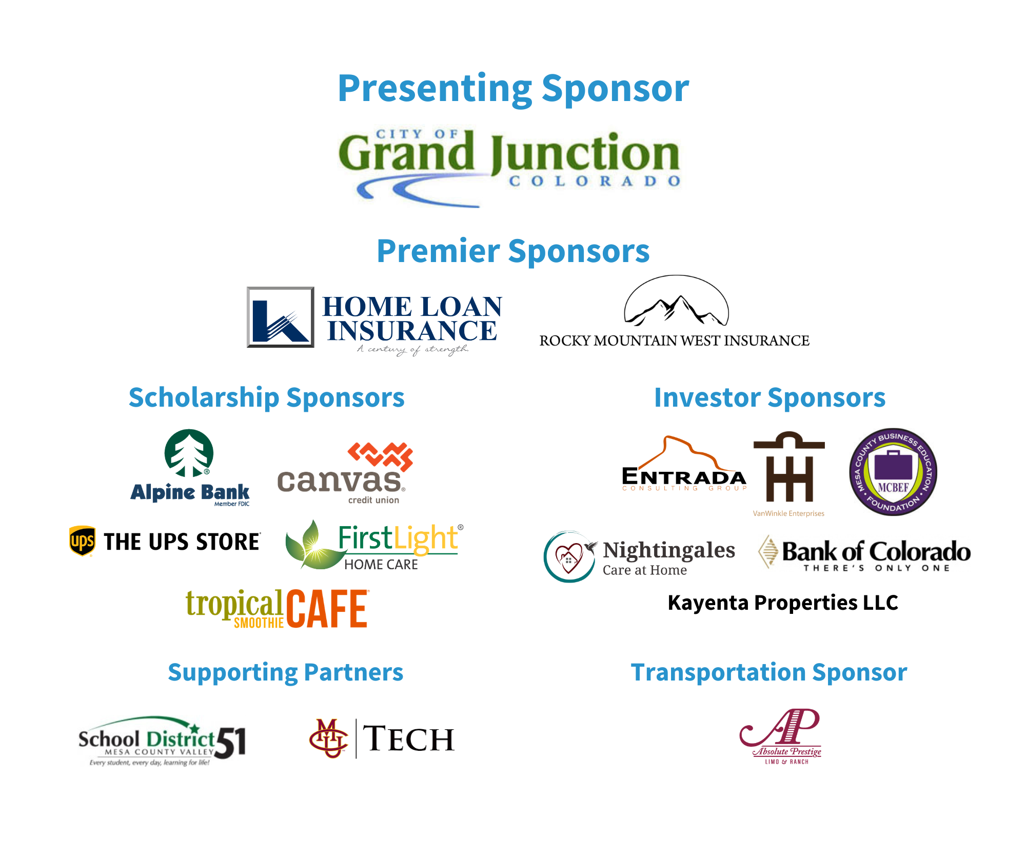 YEA! Program Sponsors