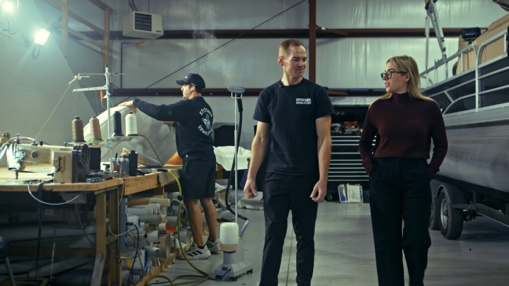 Stitches Upholstery tour - a part of Workforce Development in Mesa County
